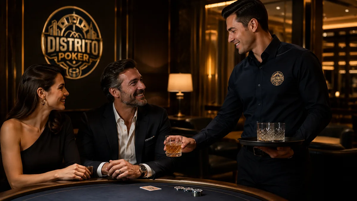 Uniforme de alto padrão do Distrito Poker com bordado dourado premium
